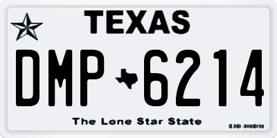 TX license plate DMP6214