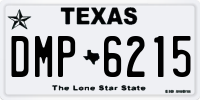 TX license plate DMP6215