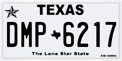 TX license plate DMP6217
