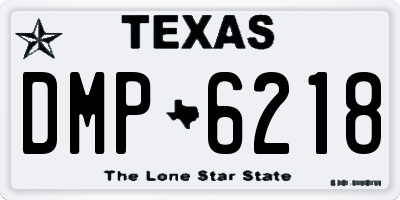 TX license plate DMP6218