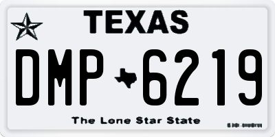 TX license plate DMP6219