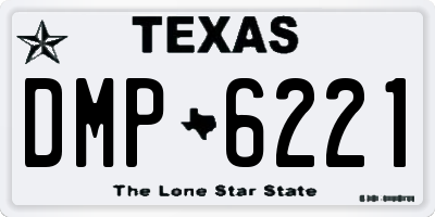 TX license plate DMP6221