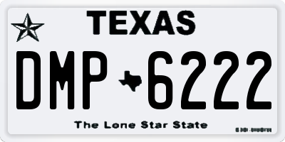 TX license plate DMP6222