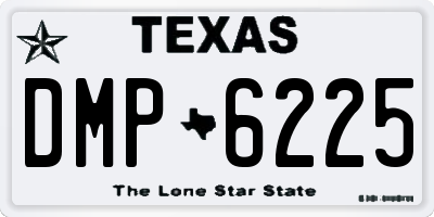 TX license plate DMP6225
