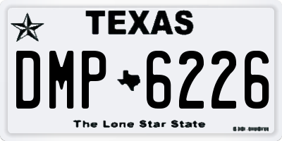 TX license plate DMP6226