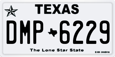 TX license plate DMP6229