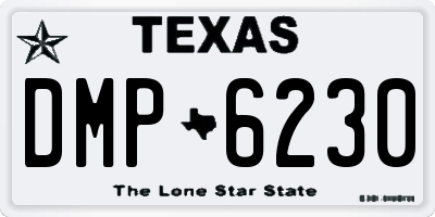 TX license plate DMP6230