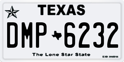 TX license plate DMP6232