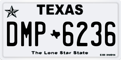 TX license plate DMP6236