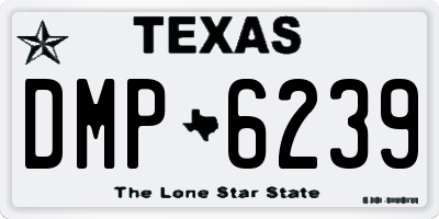 TX license plate DMP6239