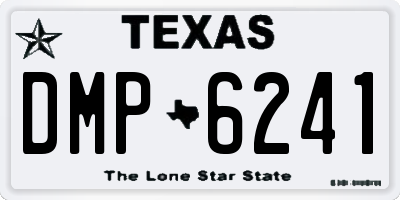 TX license plate DMP6241