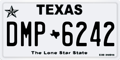 TX license plate DMP6242