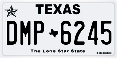 TX license plate DMP6245