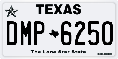 TX license plate DMP6250