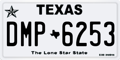 TX license plate DMP6253