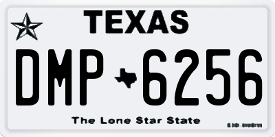 TX license plate DMP6256