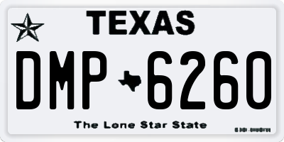 TX license plate DMP6260