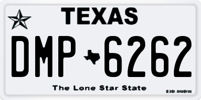 TX license plate DMP6262