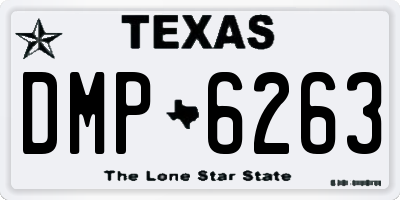 TX license plate DMP6263
