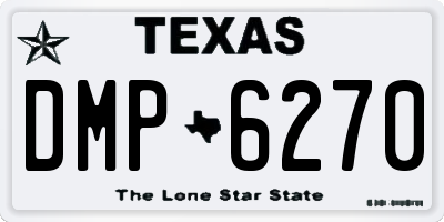 TX license plate DMP6270