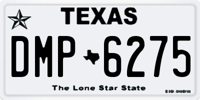 TX license plate DMP6275
