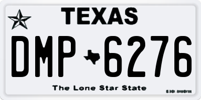 TX license plate DMP6276
