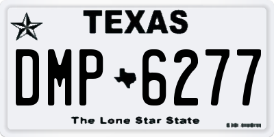 TX license plate DMP6277
