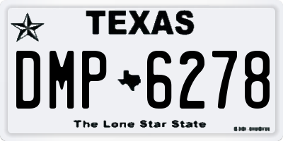 TX license plate DMP6278