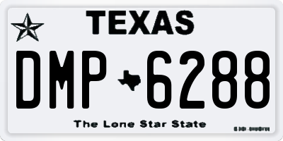 TX license plate DMP6288