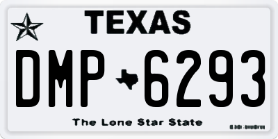 TX license plate DMP6293