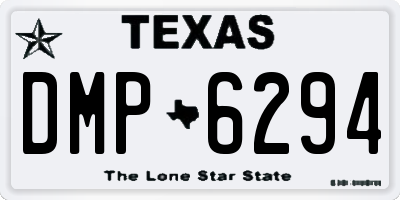 TX license plate DMP6294