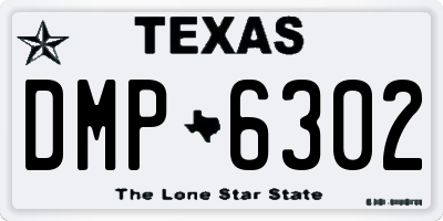 TX license plate DMP6302