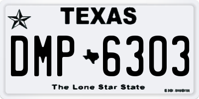 TX license plate DMP6303