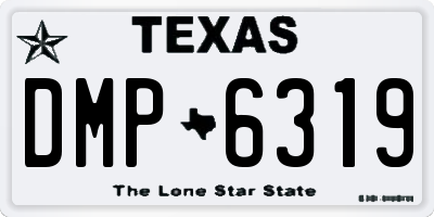 TX license plate DMP6319