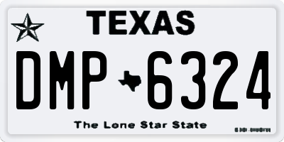 TX license plate DMP6324