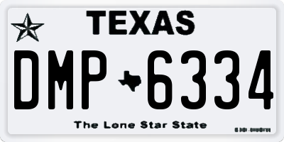 TX license plate DMP6334