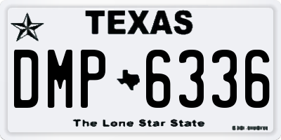 TX license plate DMP6336