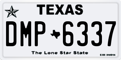 TX license plate DMP6337
