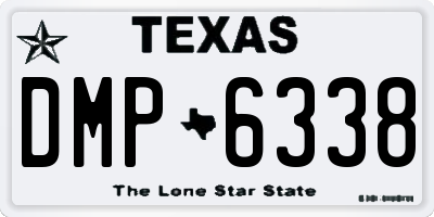 TX license plate DMP6338