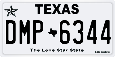 TX license plate DMP6344