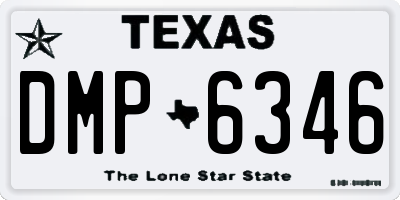 TX license plate DMP6346