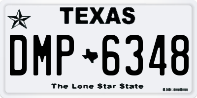 TX license plate DMP6348