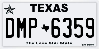 TX license plate DMP6359
