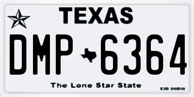 TX license plate DMP6364
