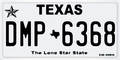 TX license plate DMP6368