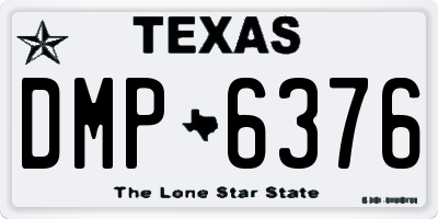TX license plate DMP6376
