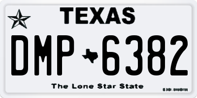 TX license plate DMP6382