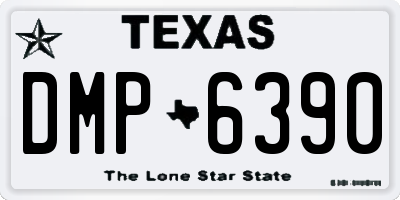 TX license plate DMP6390