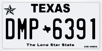 TX license plate DMP6391