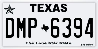 TX license plate DMP6394